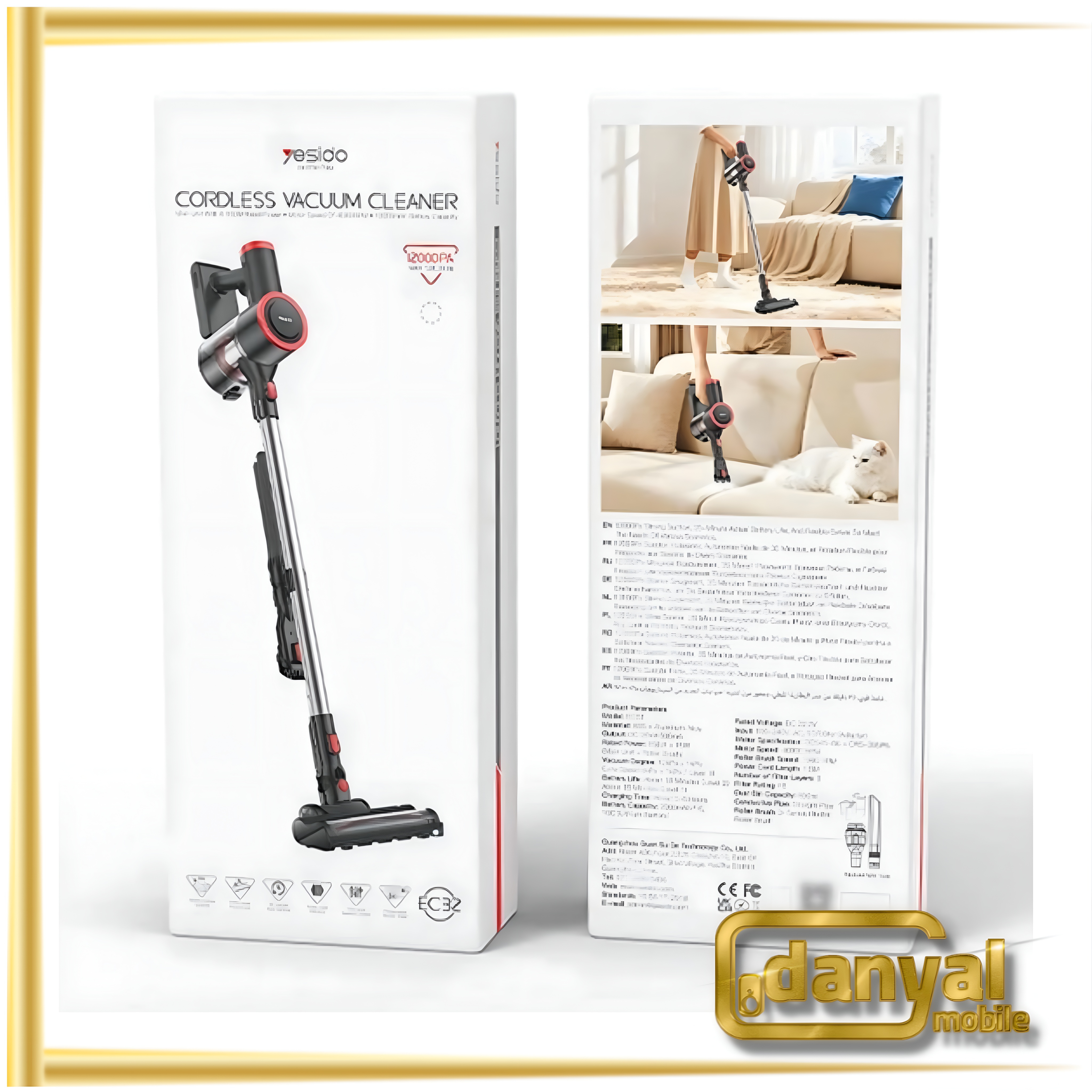 جاروشارژی عصایی یسیدو مدل EC32
