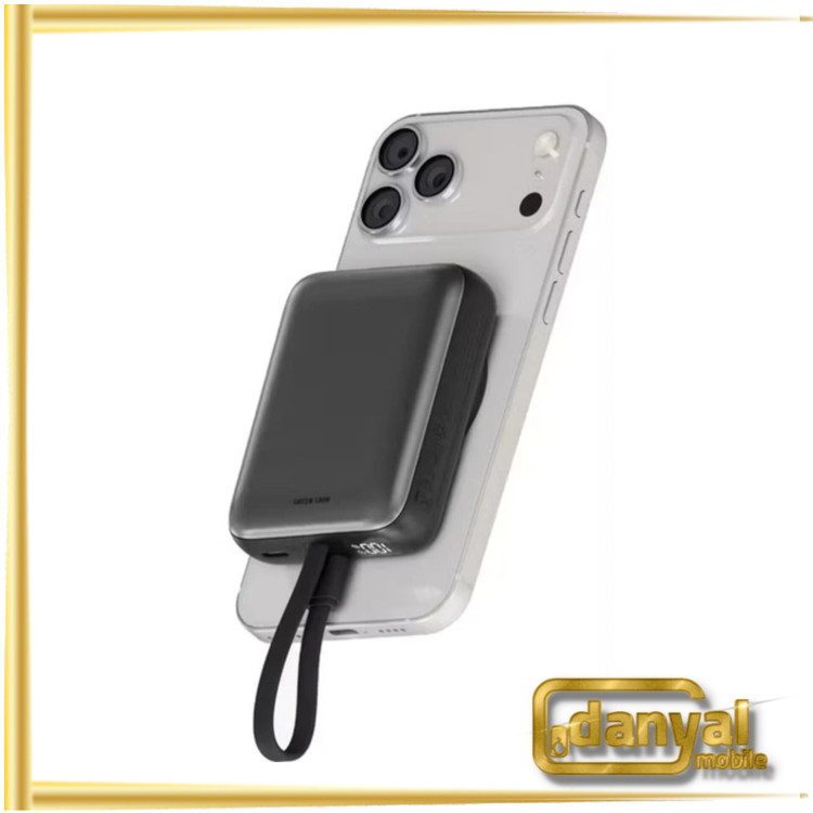 پاوربانک وایرلس گرین لاین Green Lion GL-PX57 REVON 10000mAh 20W Wireless Power bank Gray