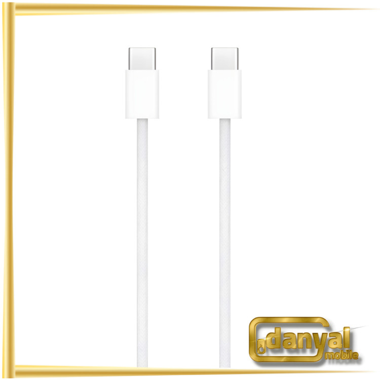 کابل شارژ سریع Type-C به Type-C آیفون 16 توان 60 وات ایرلندی اصلی