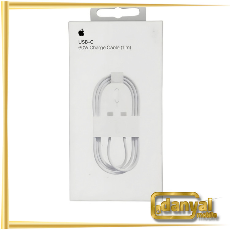 کابل شارژ سریع Type-C به Type-C آیفون 16 توان 60 وات ایرلندی اصلی