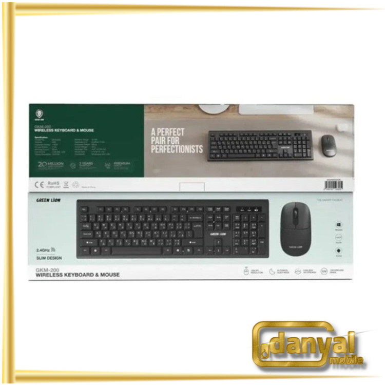 ست ماوس و کیبورد بی سیم گرین لاین مدل GNWS24