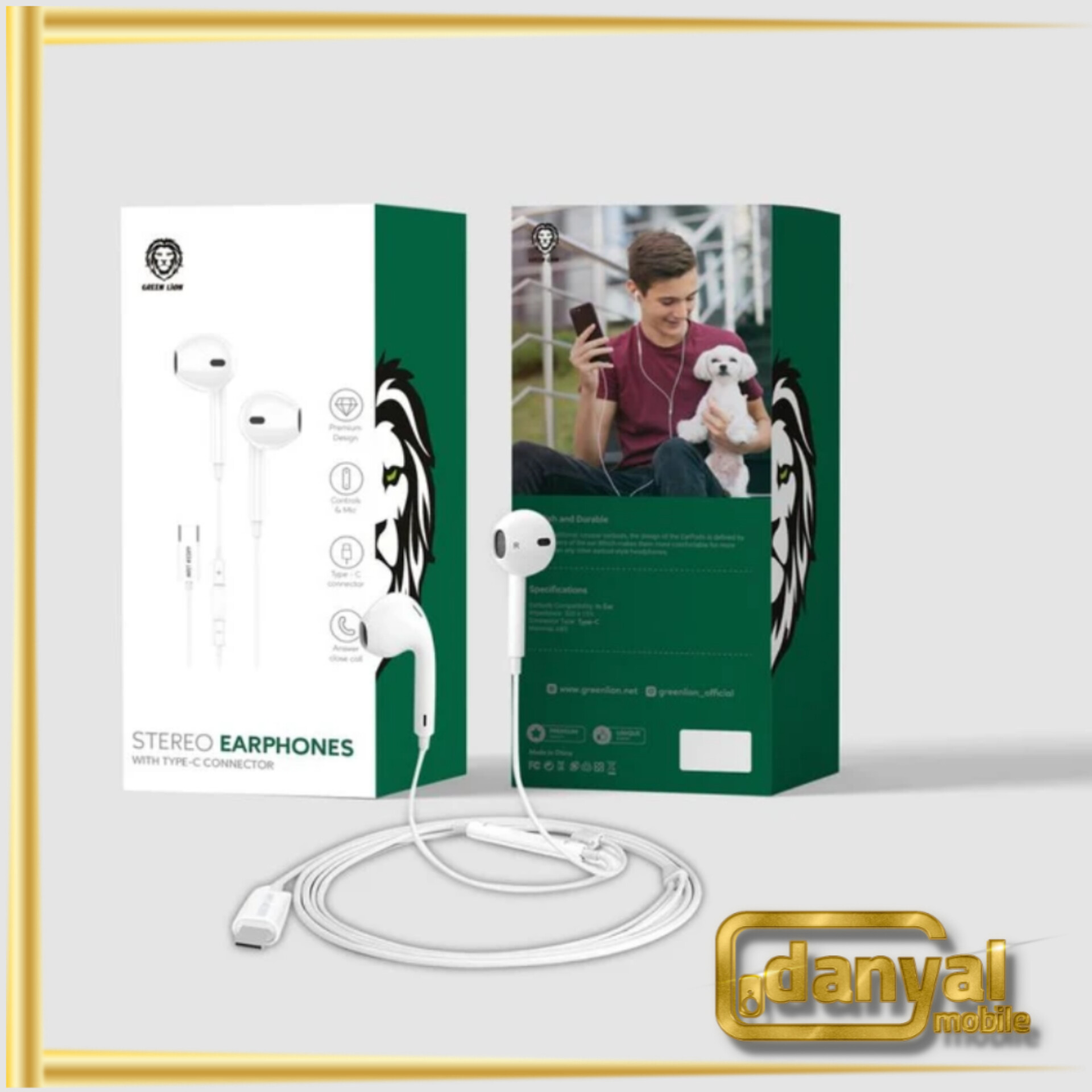 هندزفری با سیم گرین لاین مدل Type-C