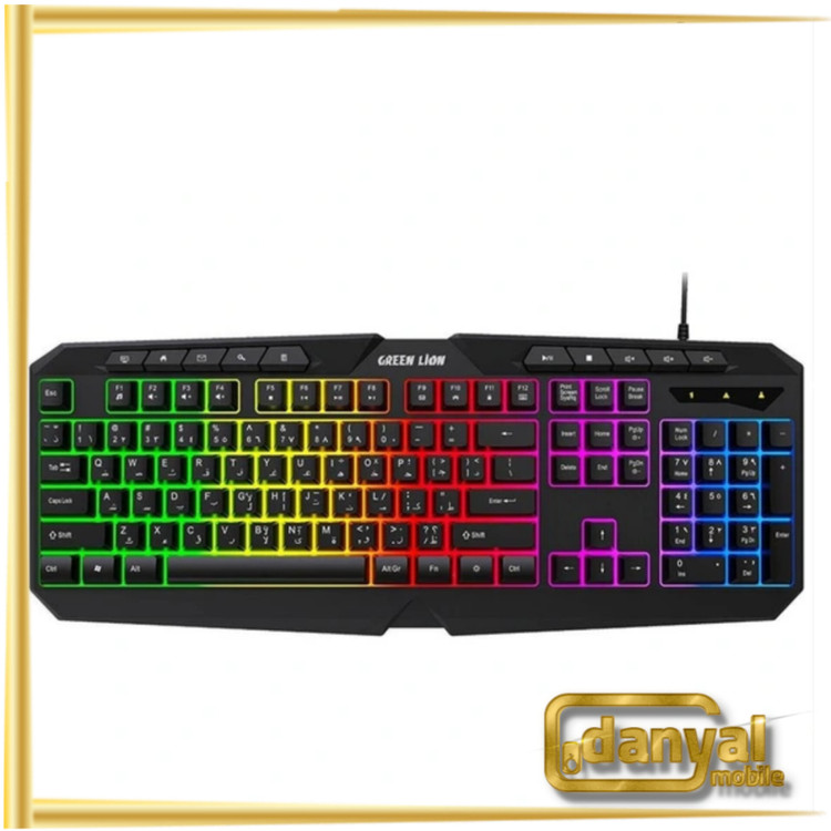کیبورد و ماوس گیمینگ گرین لاین مدل GK-400 RGB