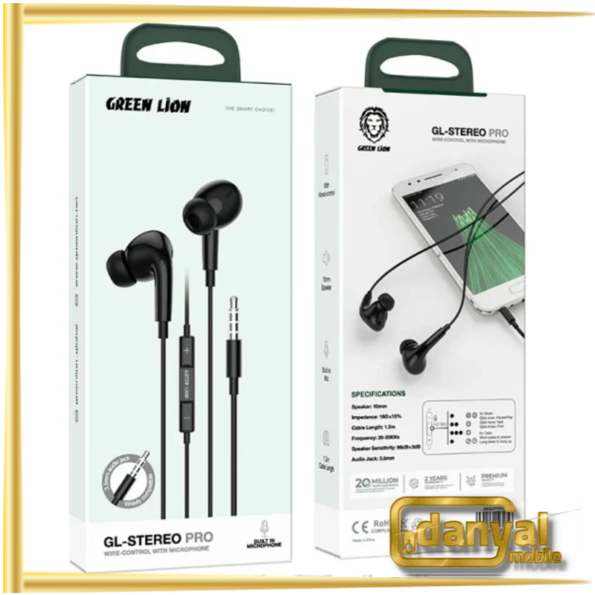 هندزفری با سیم گرین لاین مدل GL-Stereo Pro