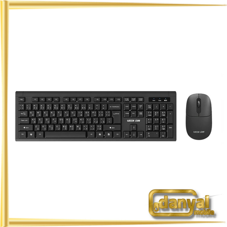 ست کیبورد و ماوس بی سیم گرین لاین مدل GKM-200