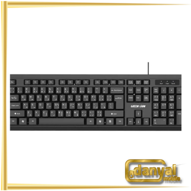 کیبورد و ماوس سیمی گرین مدل GKM-100