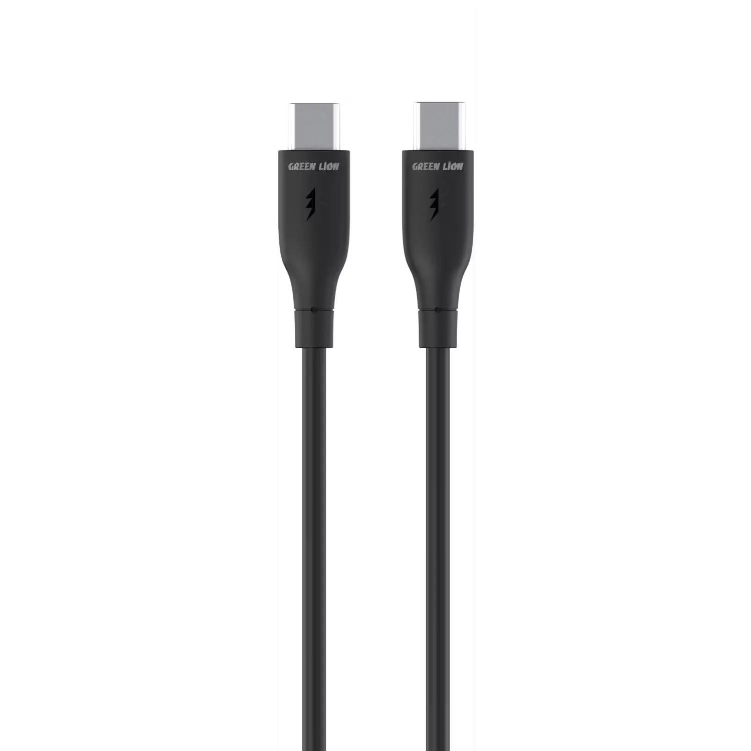 کابل تایپ سی 60 وات گرین لاین Green Lion USB-C to USB-C PVC - مشکی