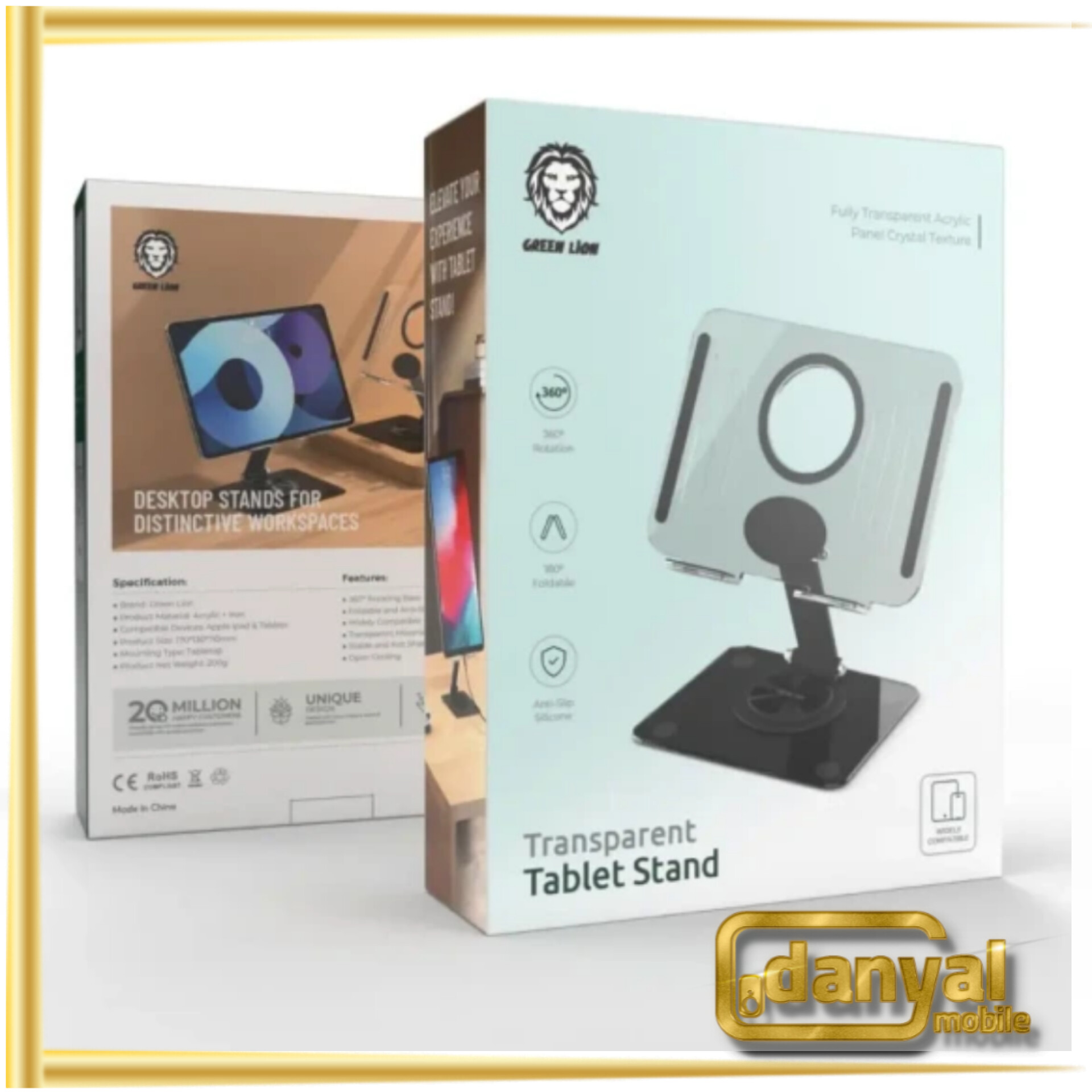 پایه نگهدارنده تبلت گرین لاین مدل GNTRTABSTDBK