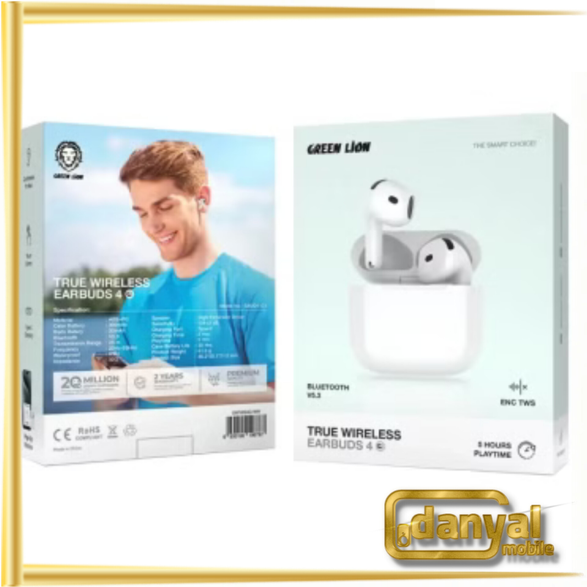 هدفون بی سیم گرین لاین مدل Earbuds 4 G1