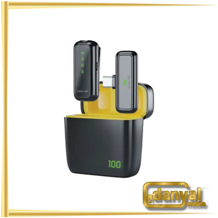 میکروفون یقه ای بی سیم گرین لاین مدل GM-65X تایپ سی