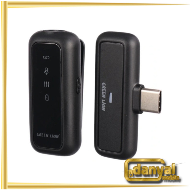 میکروفون یقه ای بی سیم گرین لاین مدل GM-65X تایپ سی