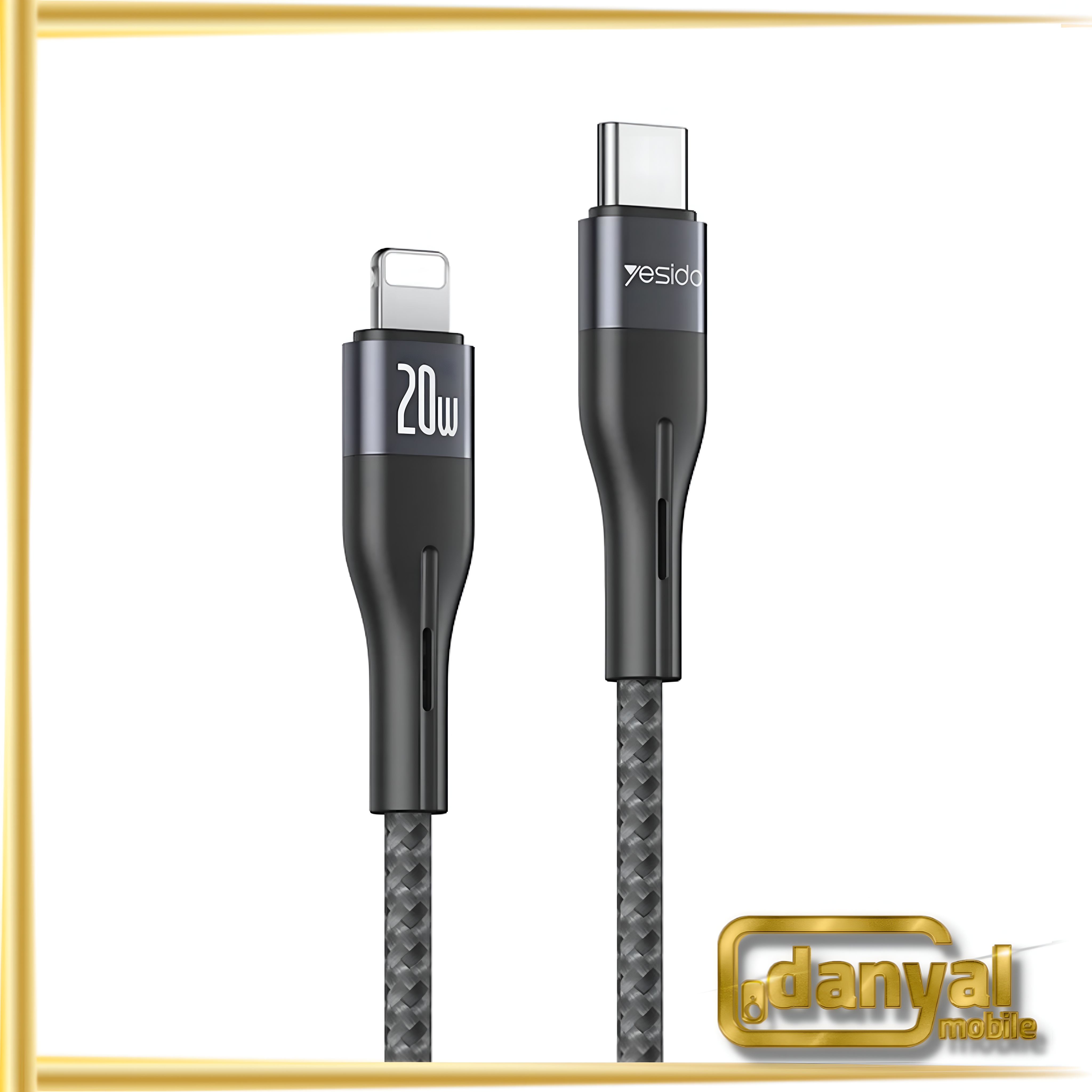 کابل تبدیل USB-C به لایتنینگ یسیدو مدل CA155 20W طول 1 متر