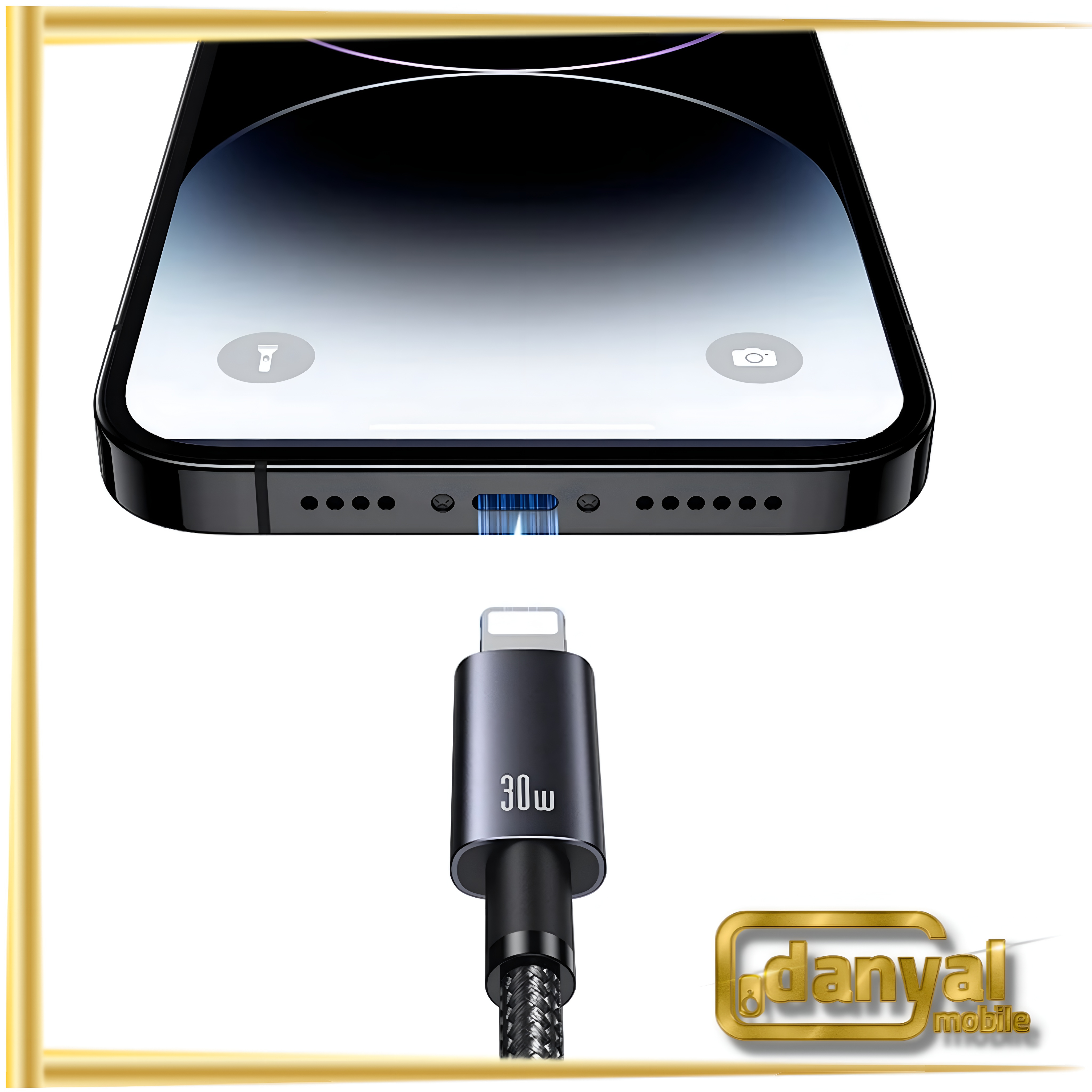 کابل تبدیل Type-C به Lightning یوسمز مدل SJ662 طول 1.2 متر