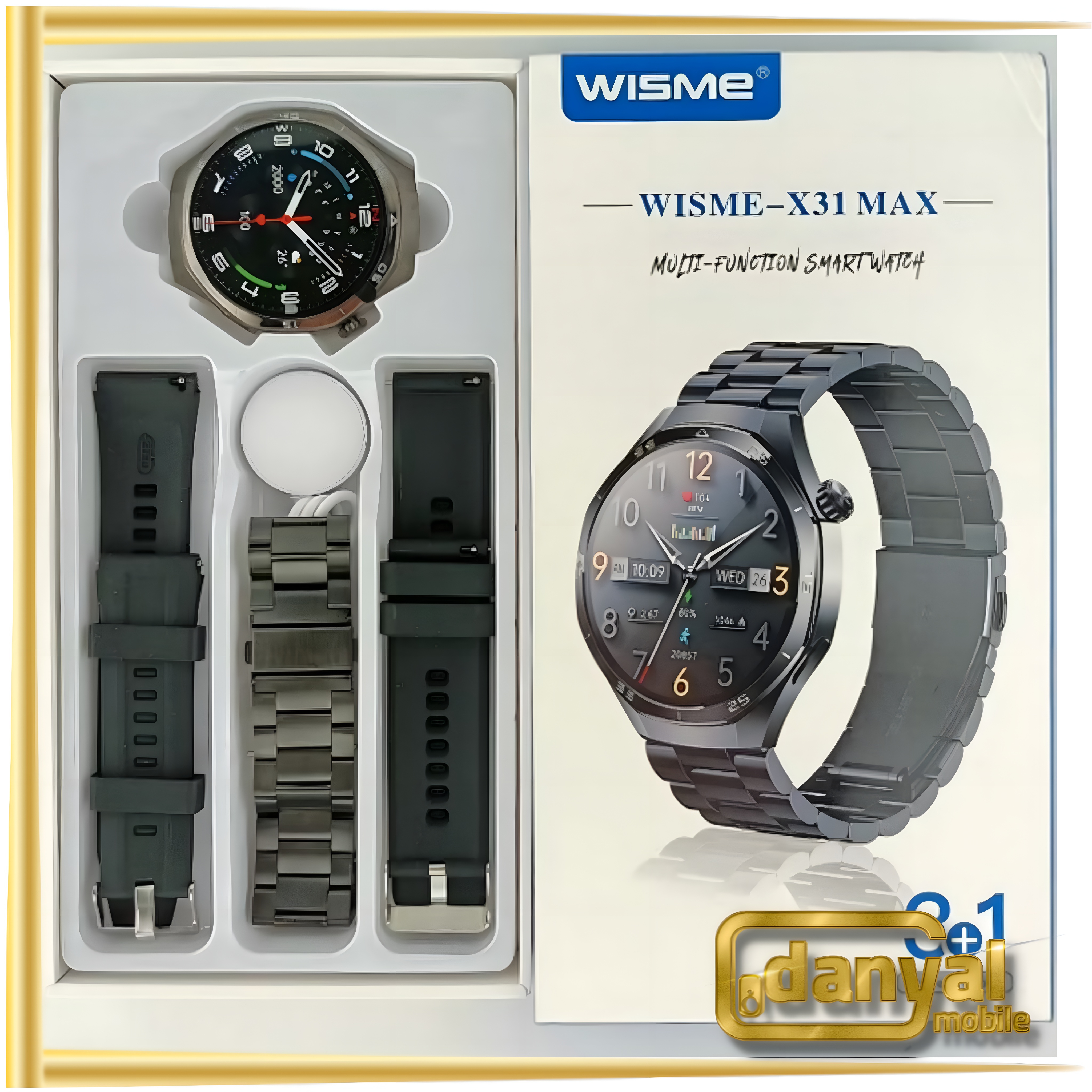 ساعت هوشمند Wisme X31 Max صفحه گرد با بدنه آلومینیومی