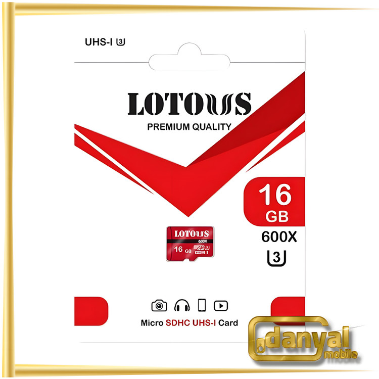 کارت حافظه MicroSD 16GB لوتوس مدل 600X U3
