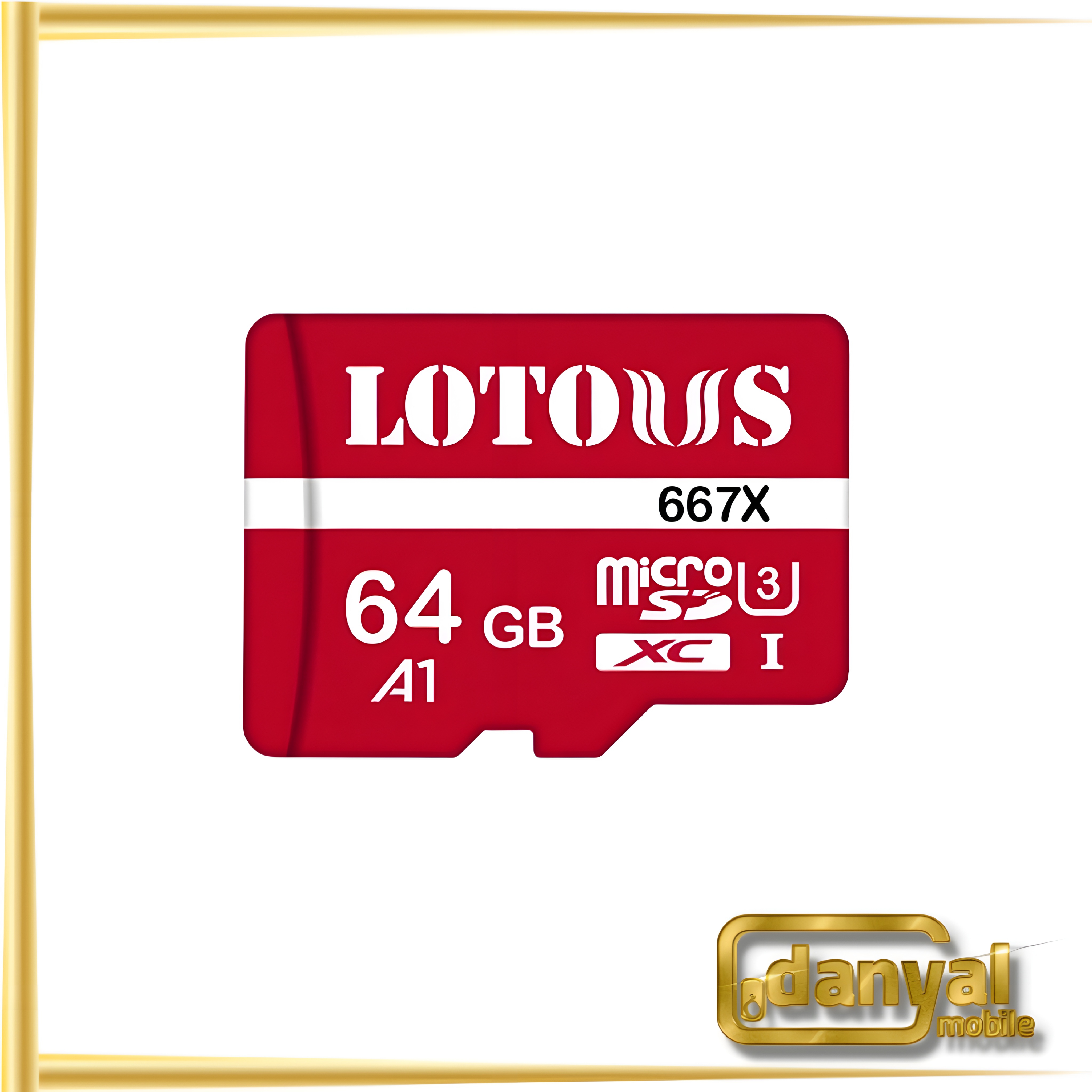 کارت حافظه microSDXC ظرفیت 64 گیگابایت لوتوس مدل UHS-l A1 667X