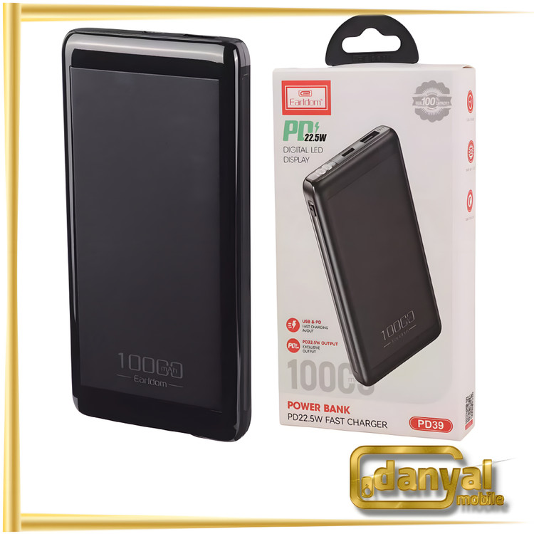 پاوربانک فست شارژ 10000 ارلدام Earldom ET-PD39 PD 22.5W