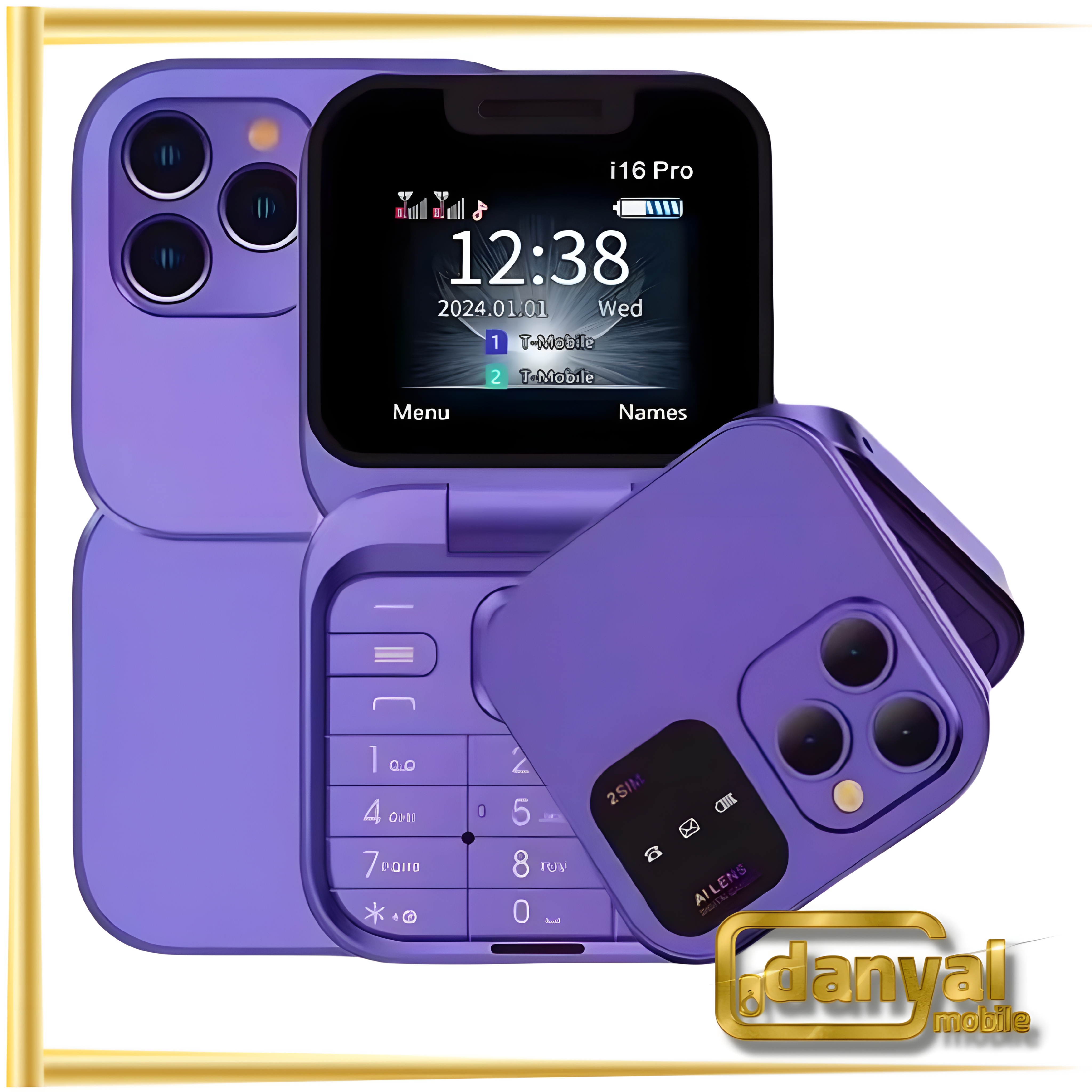 گوشی موبایل مینی تاشو دوسیمکارت MTK مدل i16 mini حافظه 64 مگابایت