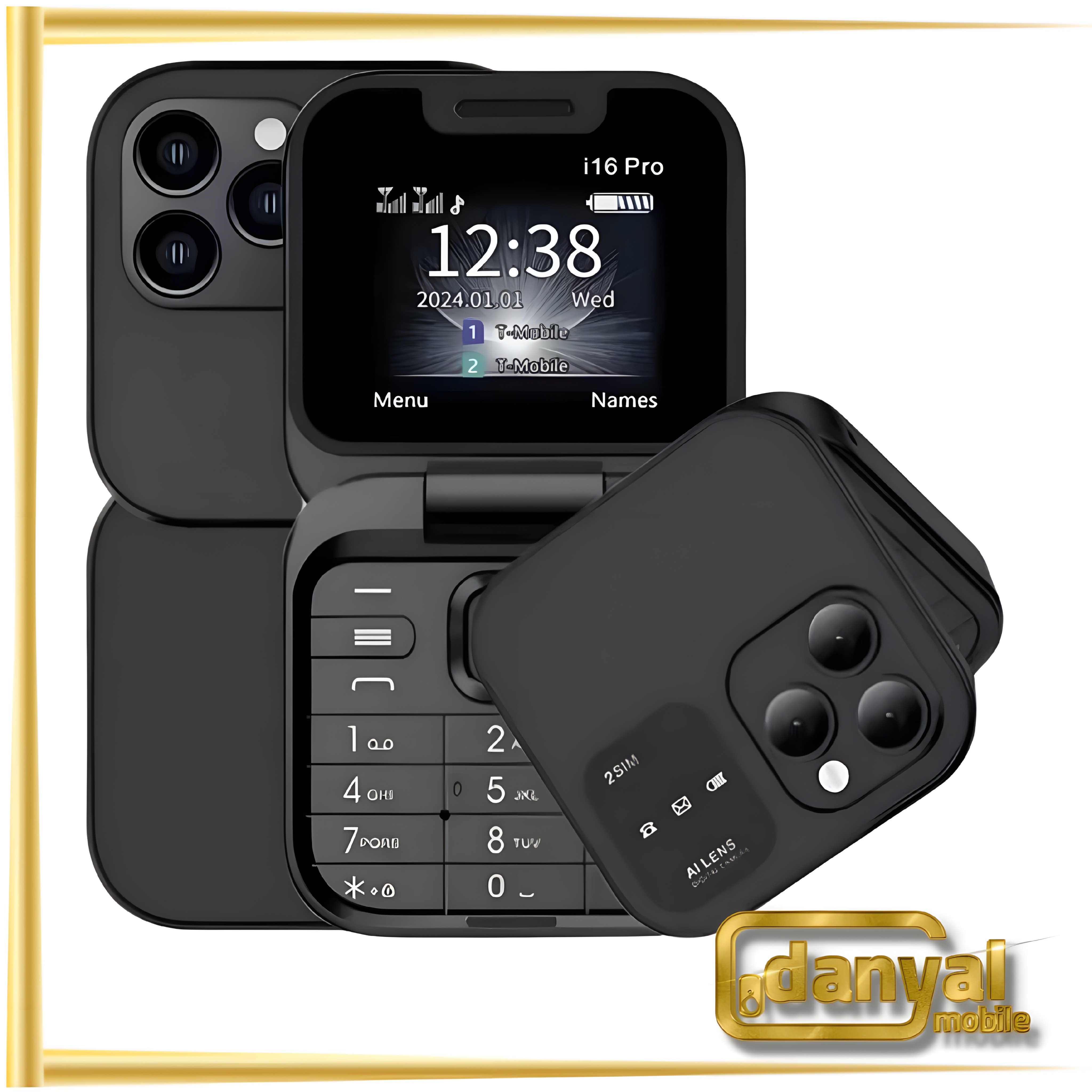 گوشی موبایل مینی تاشو دوسیمکارت MTK مدل i16 mini حافظه 64 مگابایت