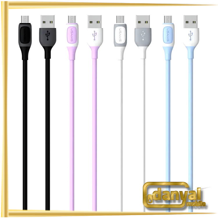 کابل شارژ سریع یو اس بی به میکرو یو اس بی یک متری یوسامز USAMS US-SJ597 Micro Charging
