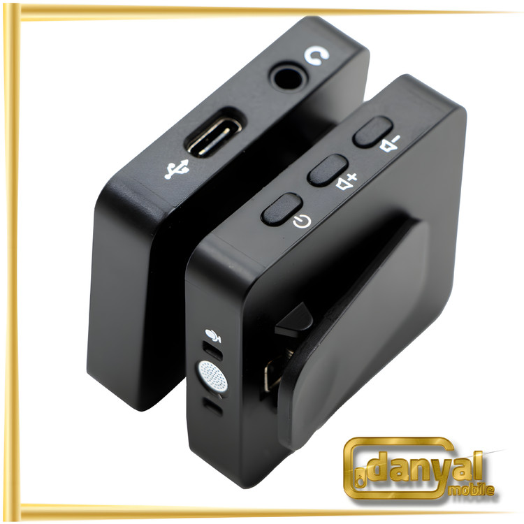 ست میکروفن یقه ای بی سیم مدل SX85 Dual Mic Type-c دوربین