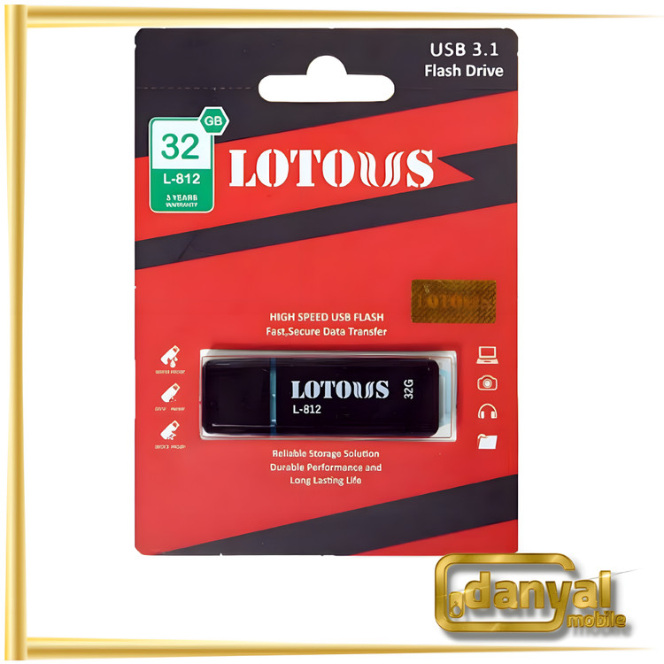 فلش مموری لوتوس مدل L812 ظرفیت 32 گیگابایت USB 3.2