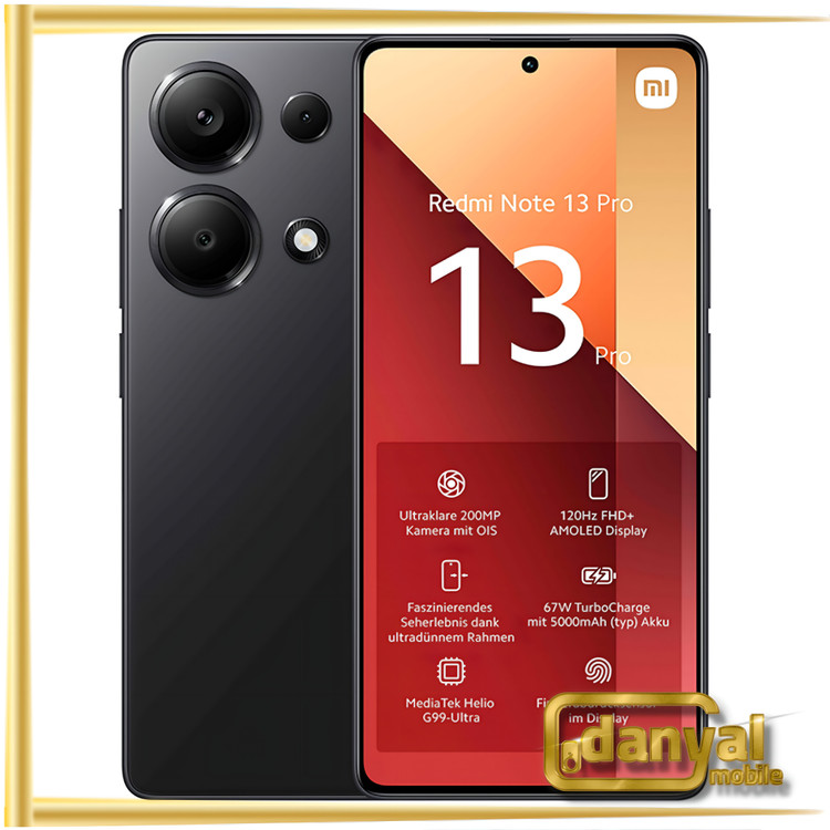 گوشی شیائومی Redmi Note 13 Pro 4G حافظه 512 رم 12 گیگابایت
