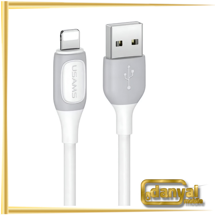 کابل شارژ سریع یواس بی به لایتنینگ 2.4 آمپر یک متری یوسامز Usams Us-SJ595
