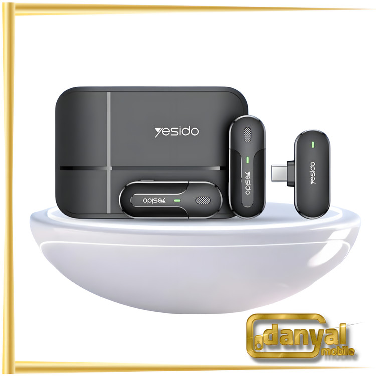 میکروفون یقه ای بی سیم Yesido KR17 Type-C