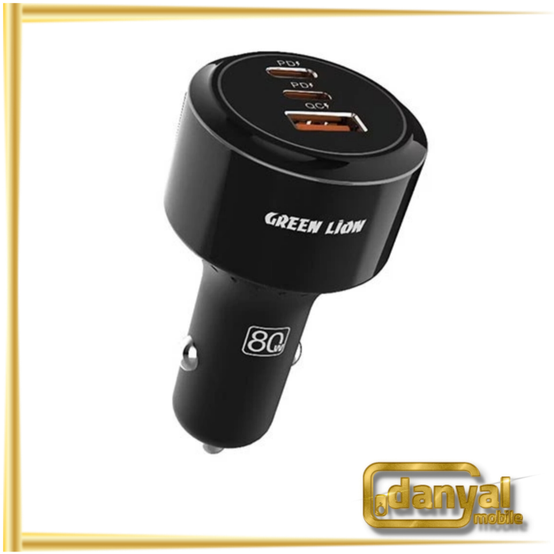 شارژر فندکی سه پورت گرین لاین مدل Roadex ظرفیت ۸۰ وات
