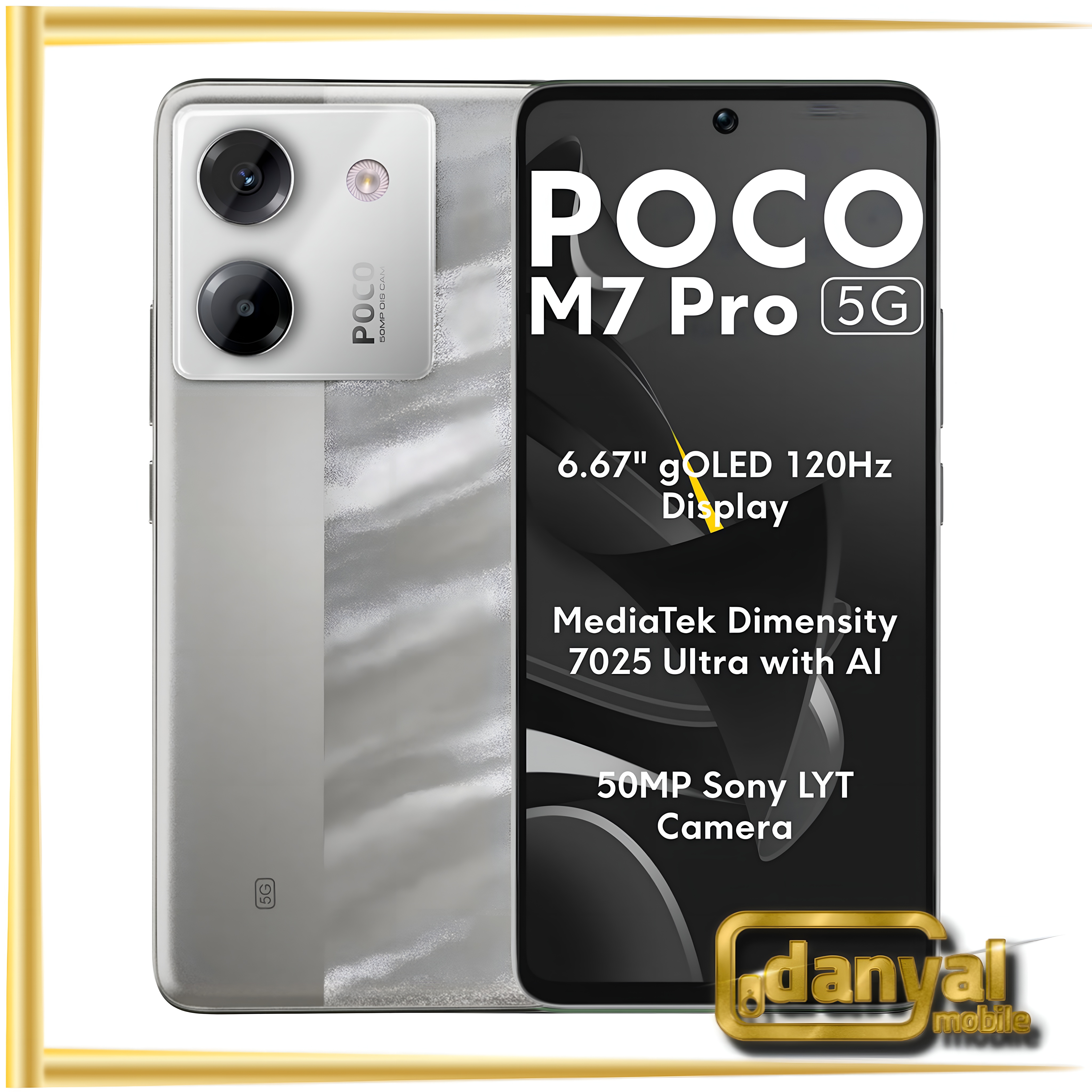 گوشی شیائومی Poco M7 Pro 5G | حافظه 256 رم 8 گیگابایت