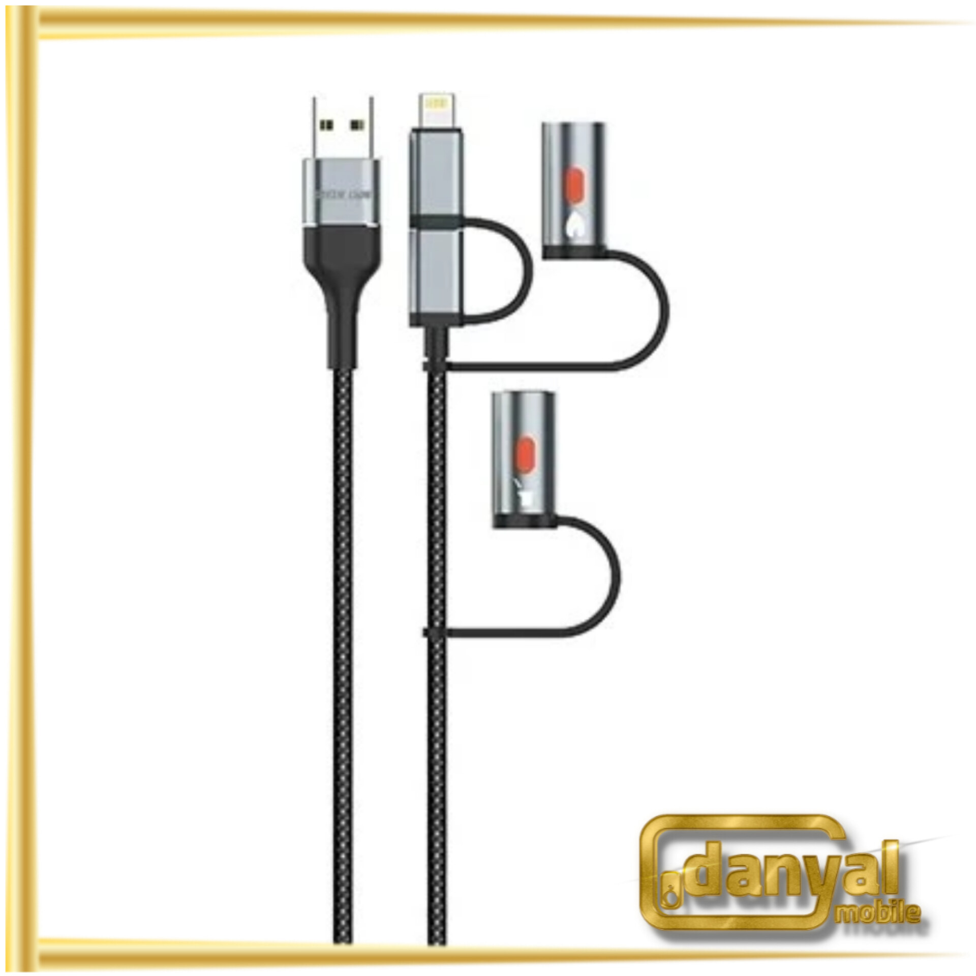 کابل شارژ گرین لاین مدل GREEN LION 6IN1 CABLE GN6N1CBLE
