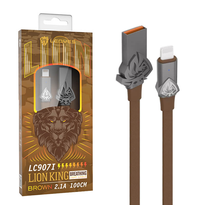 کابل تبدیل USB به MicroUSB لنیز مدل LC907V طول 1 متر رنگ مشکی