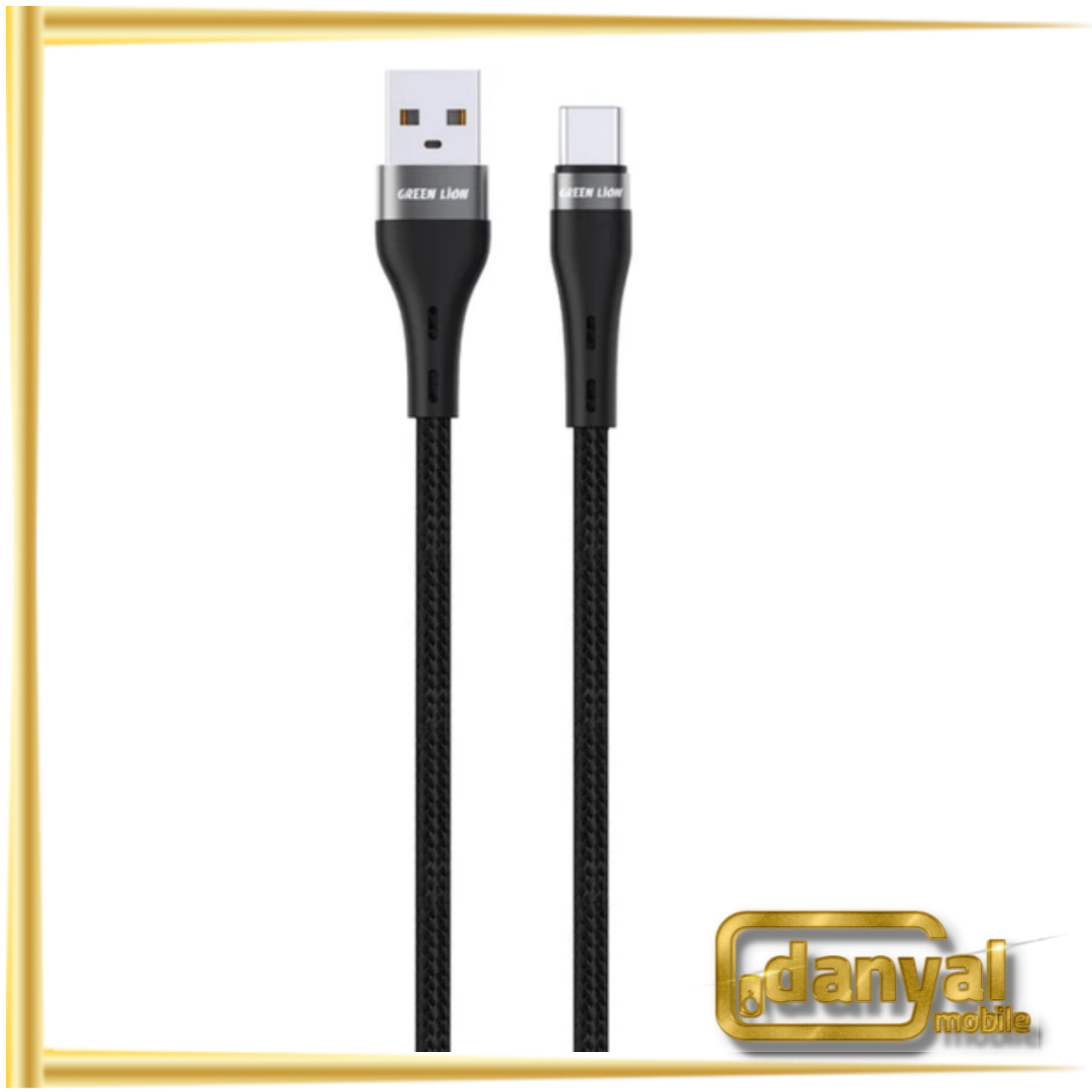 کابل تایپ سی 15 وات گرین لاین Green Lion مدل GNBRUSATCBK طول 1 متر